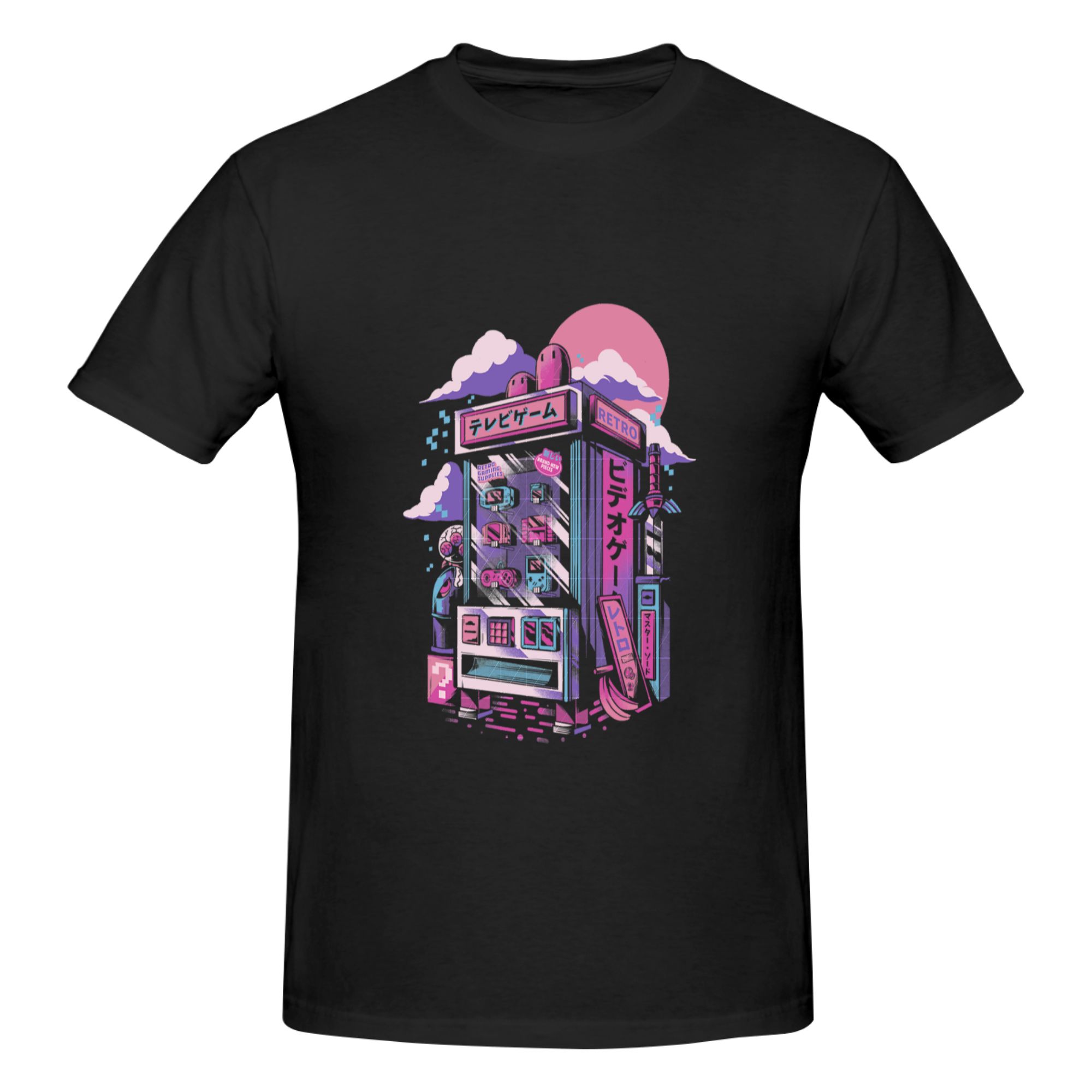 Retro Gaming Shops - Funny Retro gaming machine Men's Printed