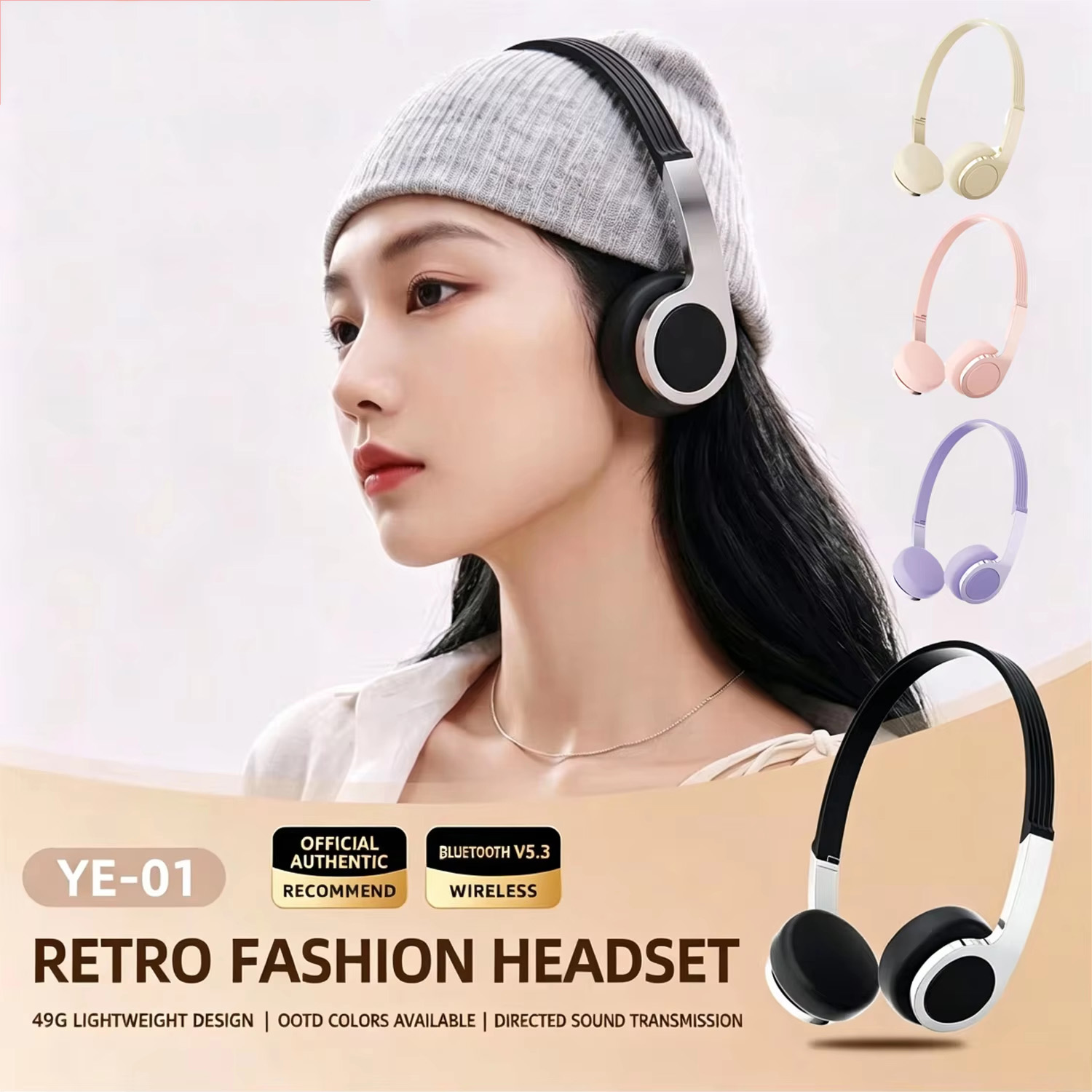 Retro Gaming Cables - New Retro Compact Over-Ear Bluetooth Headphones