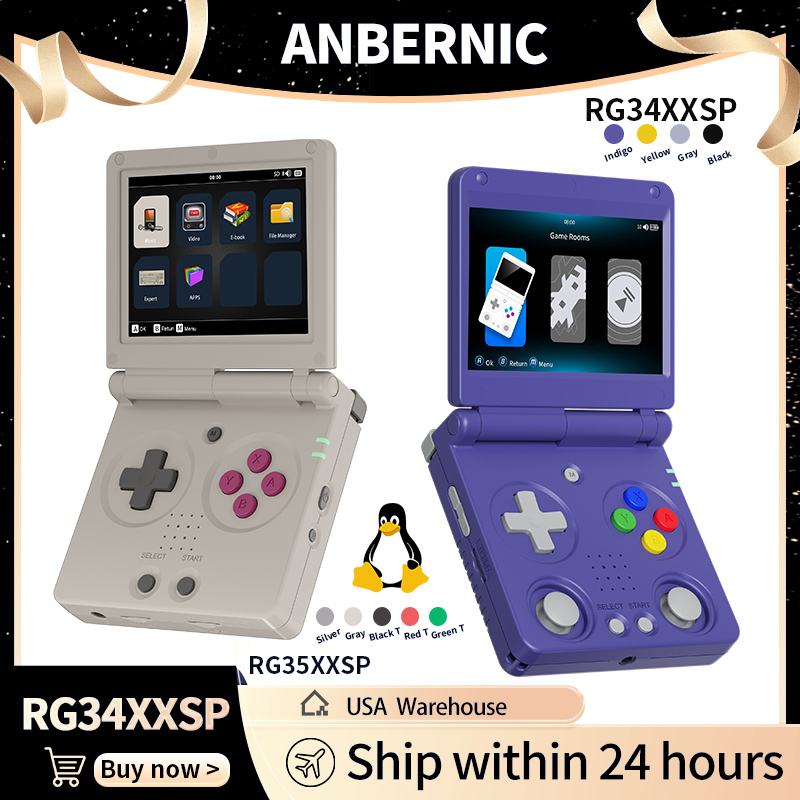 Anbernic RG34XXSP RG35XXSP Fli - đánh giá và giá Retro Gaming On