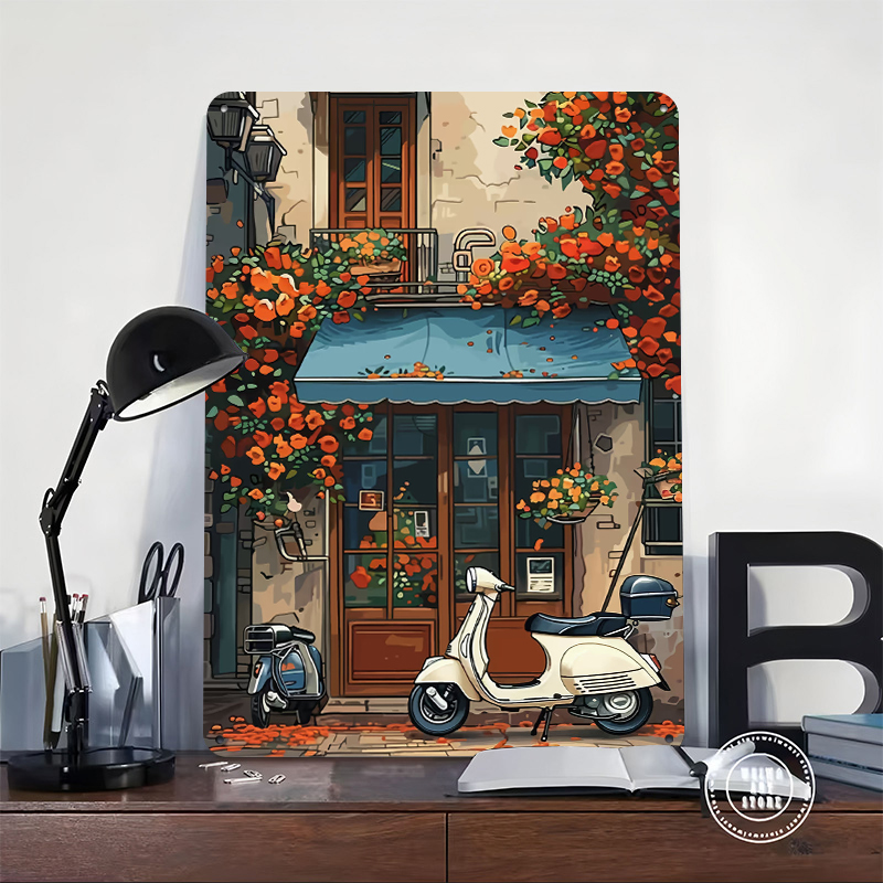 Vintage Scooter Shop Poster Cu - đánh giá và giá Retro Gaming Shops