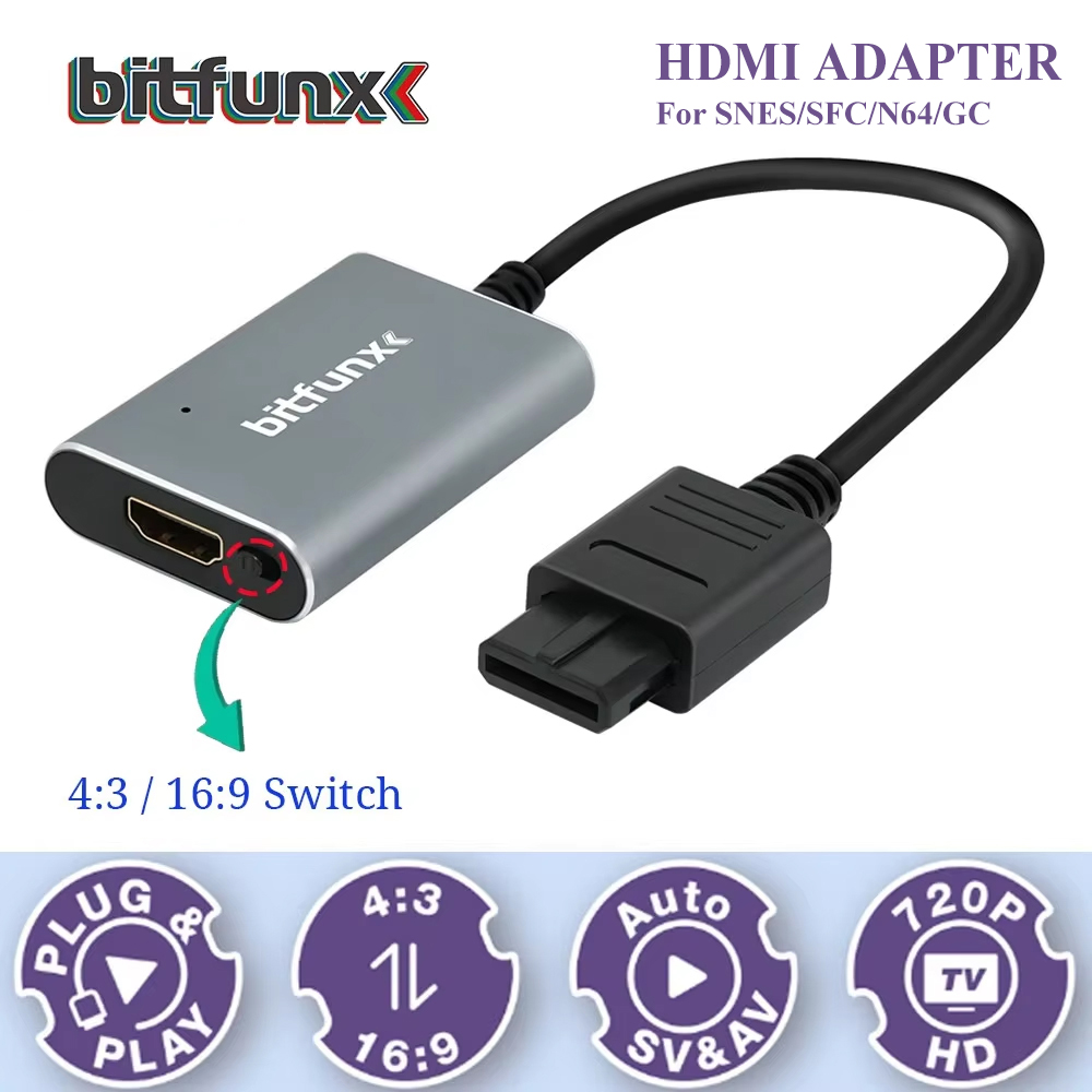 Bitfunx 720P Svideo / AV To HD - đánh giá và giá Retro Gaming Com