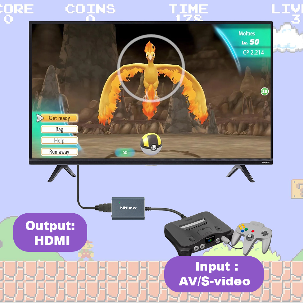 Bitfunx 720P Svideo / AV To HD - đánh giá và giá Retro Gaming Com
