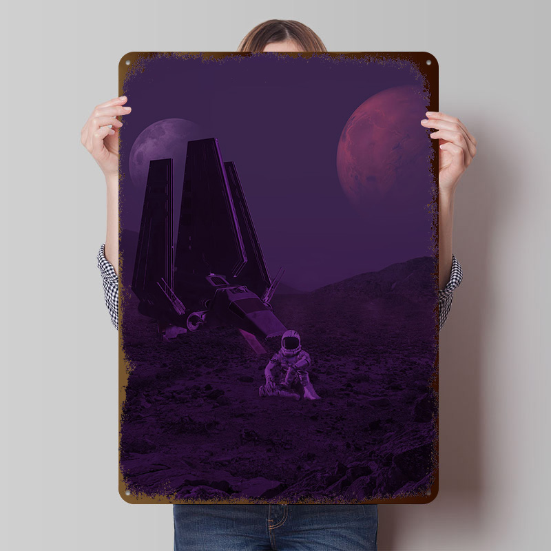 Space Travel Metal Poster Cust - đánh giá và giá Retro Gaming Space