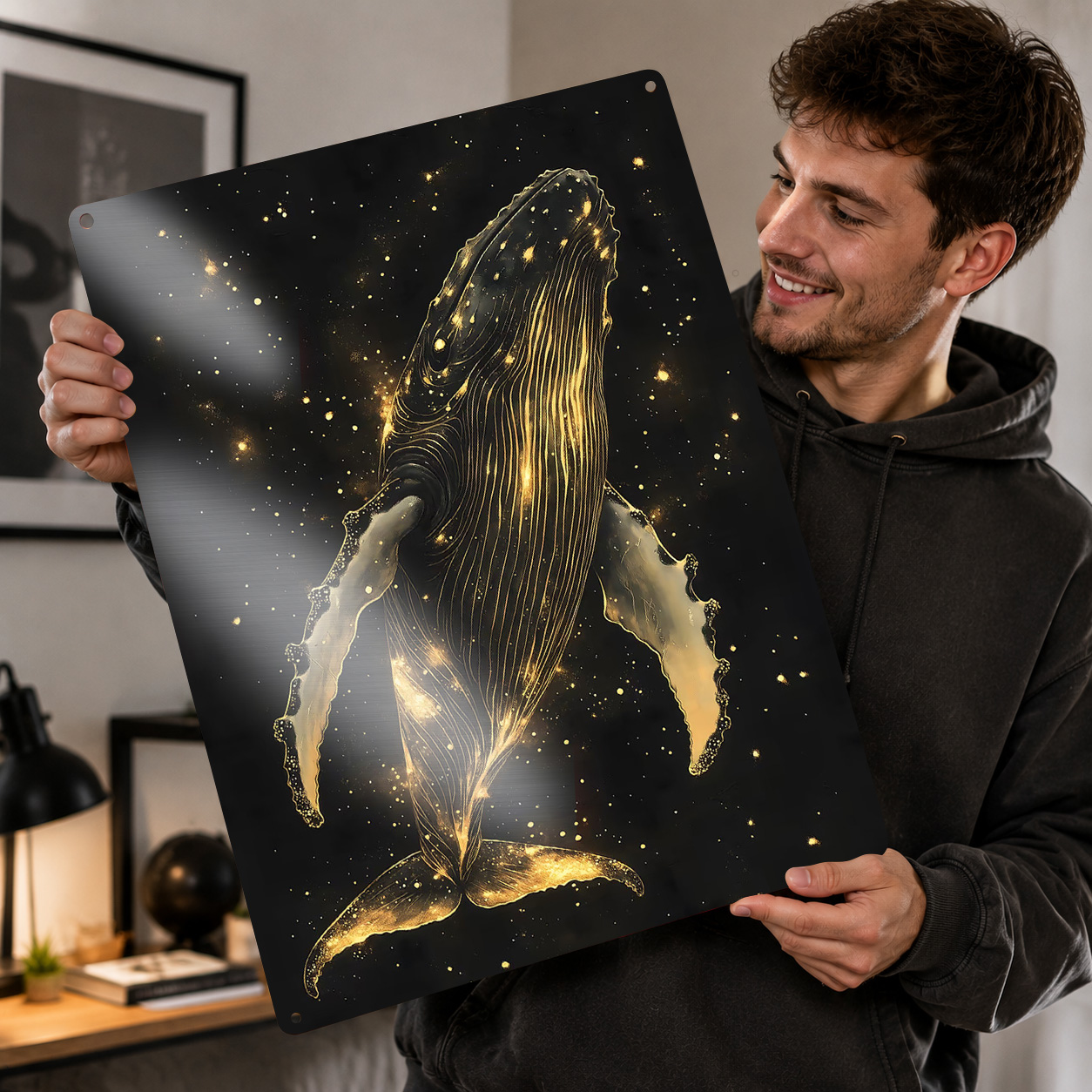 Golden Whale in Space 3D Print - đánh giá và giá Retro Gaming Space