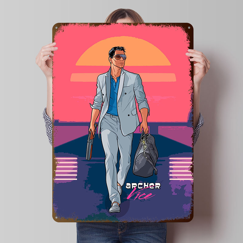 Archer Old Vibes Tinplate Post - đánh giá và giá Retro Gaming Vibe