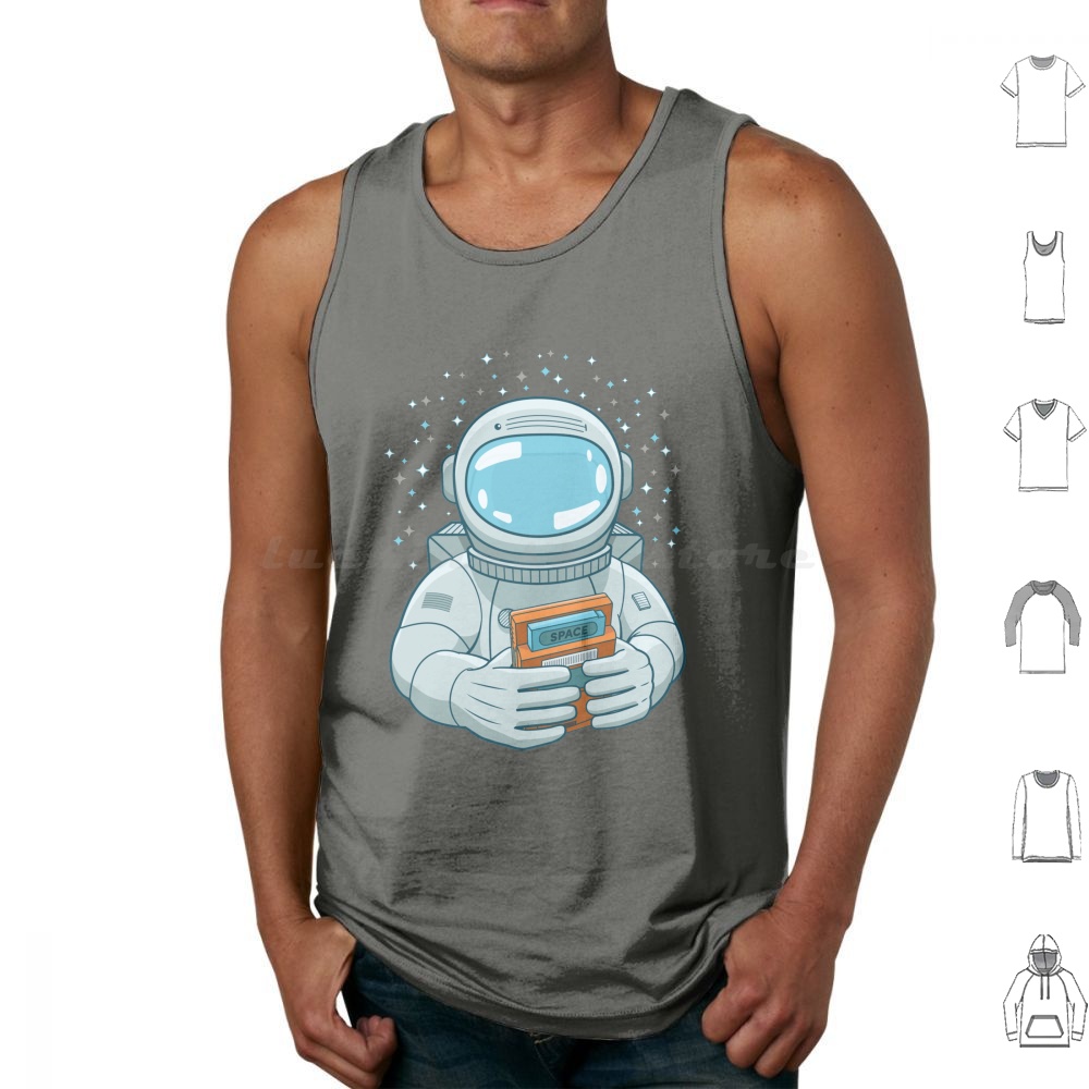 Gaming Spaceman Tank Tops Prin - đánh giá và giá Retro Gaming Space