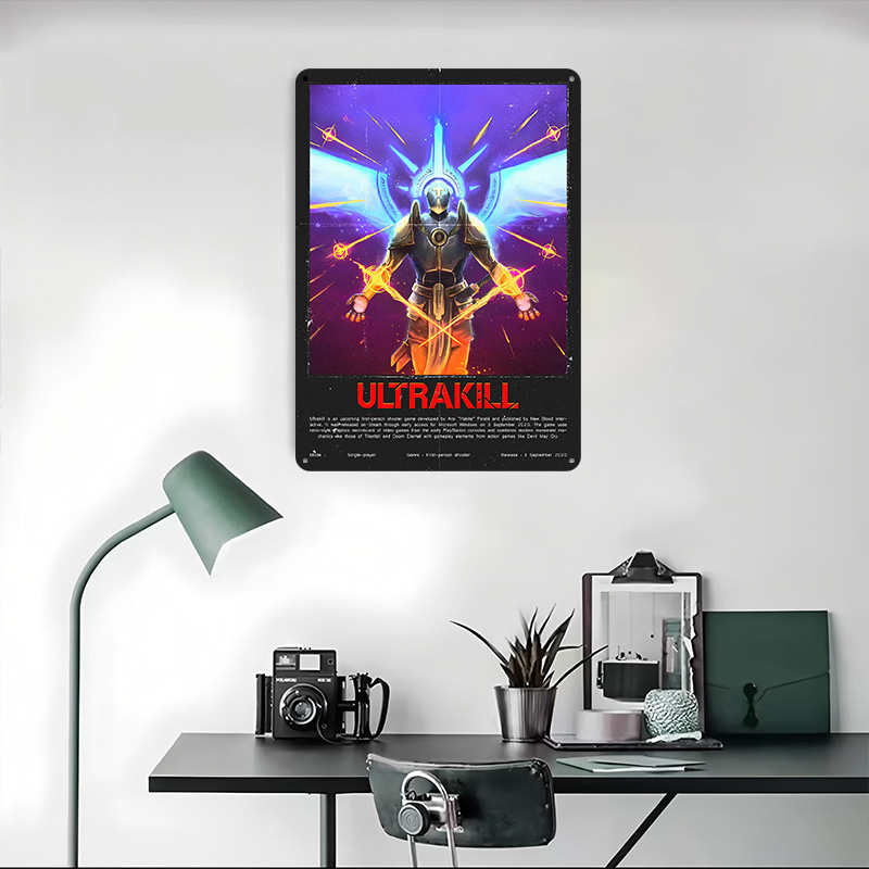 Ultrakill Game Metal Poster Cu - đánh giá và giá Retro Gaming Bar