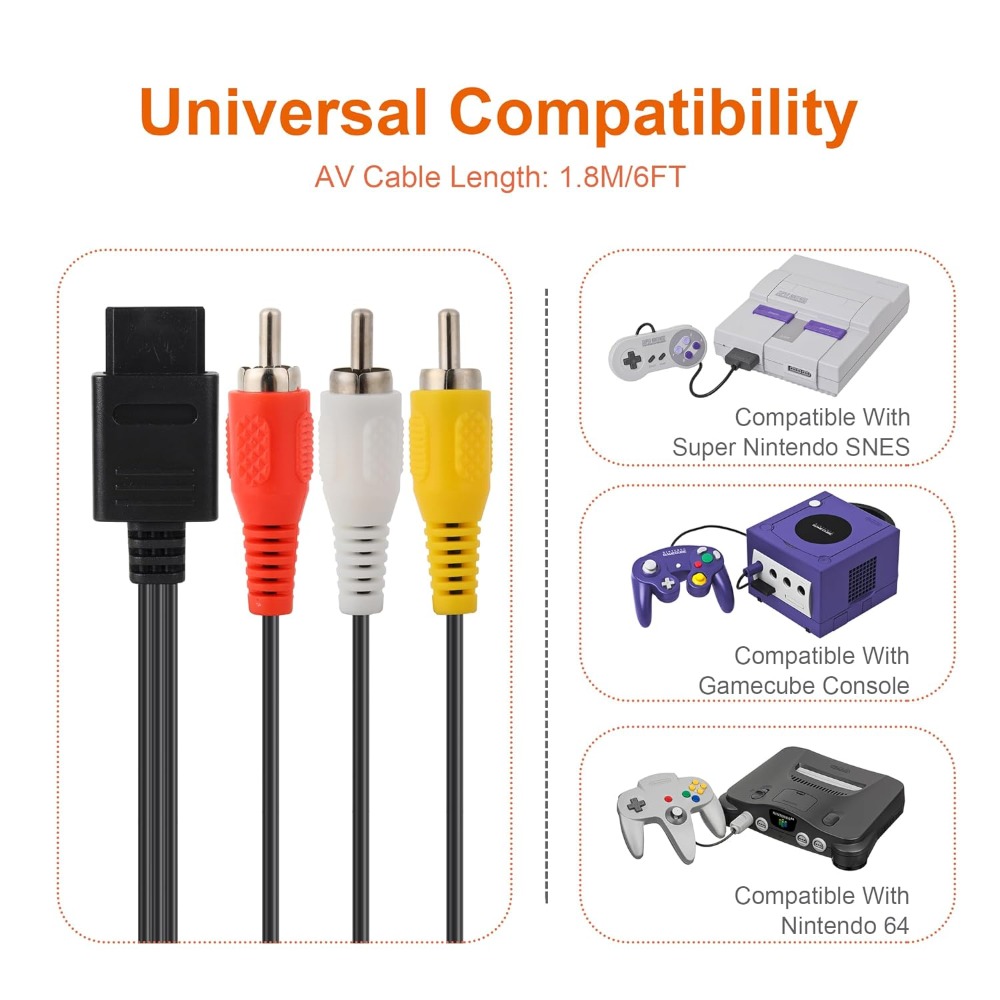 N64/Gamecube/SNES/SFC High Qua - đánh giá và giá Retro Gaming Cables