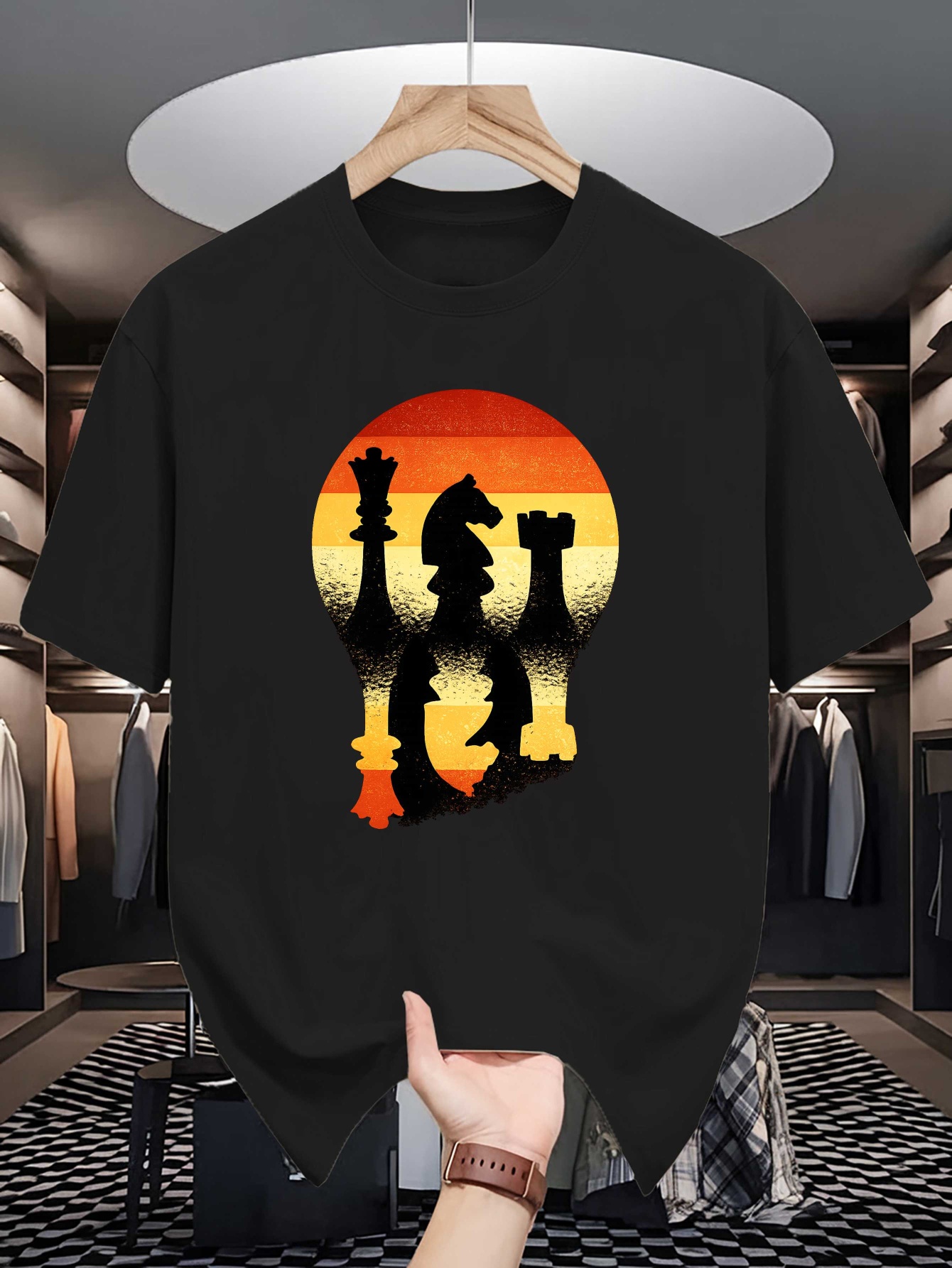 Chess Silhouette Sunset Lightb - đánh giá và giá Retro Gaming T Shirts
