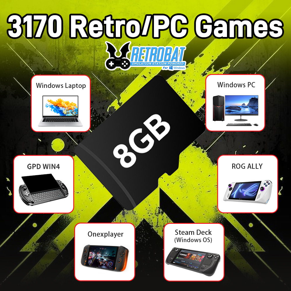 8GB Game TF Card with 3170 Ret - đánh giá và giá Retro Gaming On