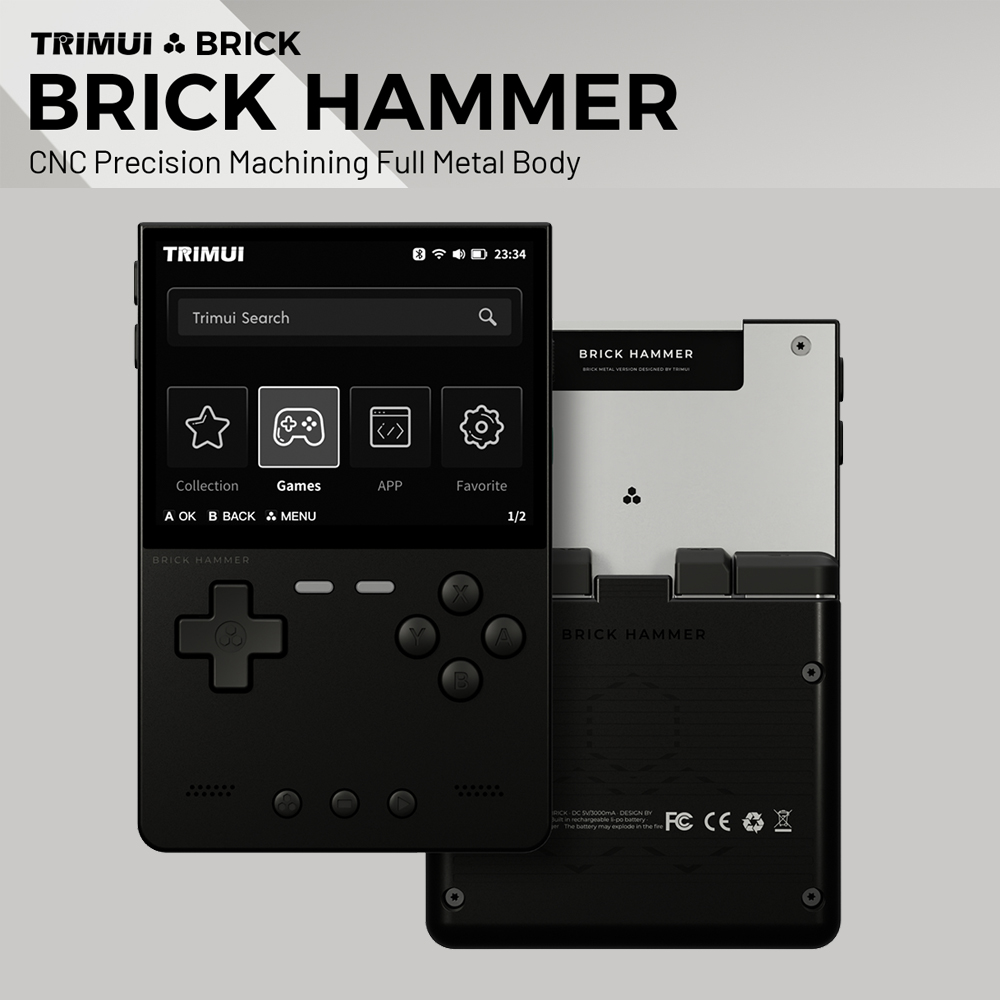 Metal Body Trimui Brick Hammer - đánh giá và giá Retro Gaming Laptop