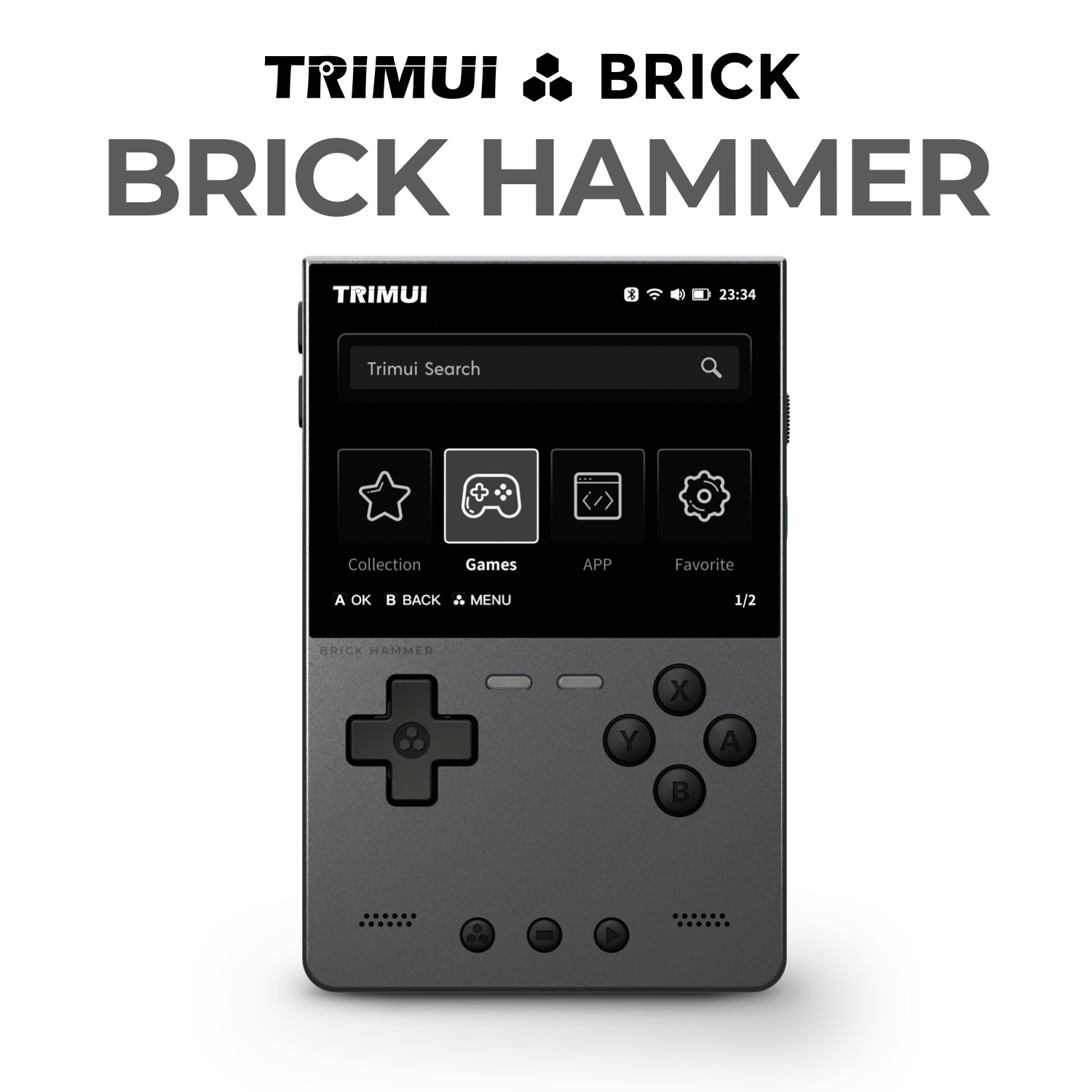 Metal Body Trimui Brick Hammer - đánh giá và giá Retro Gaming Laptop